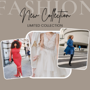 Modern fashion social media post template featuring new collection clothing and shoes