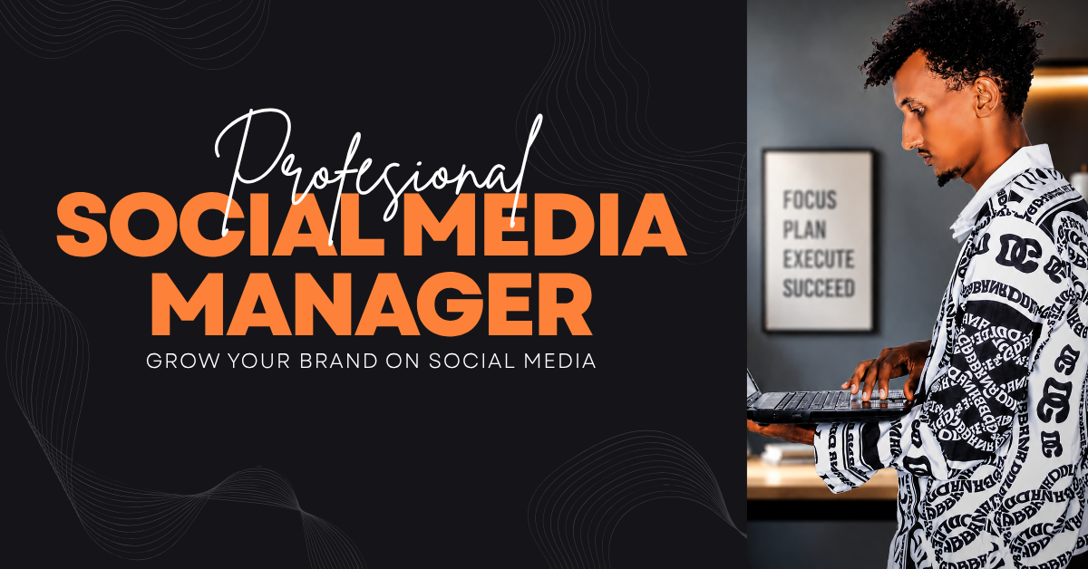 Professional Social Media Manager promotional banner for Abdi Digital Designer